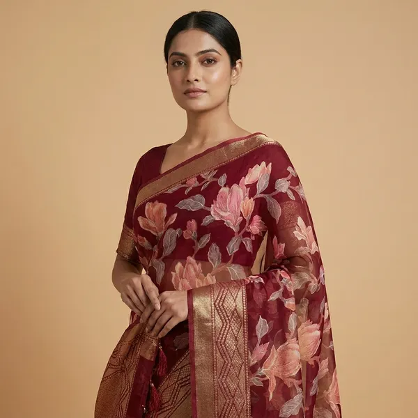 Multicolor_Fancy_Brasso_Printed_Premium_Saree_And_Jalar_Border_Premium_Saree_For_Women