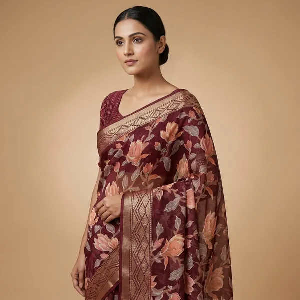 Multicolor_Fancy_Brasso_Printed_Premium_Saree_And_Jalar_Border_Premium_Saree_For_Women