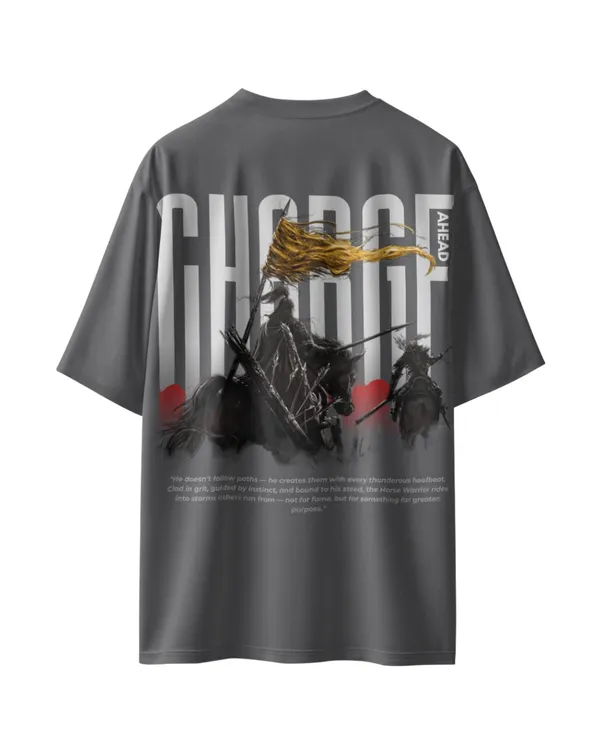 Fujju_Charge_Ahead_Gray_Oversized_T_Shirt_300_Gsm_100_Cotton_Pack_Of_2