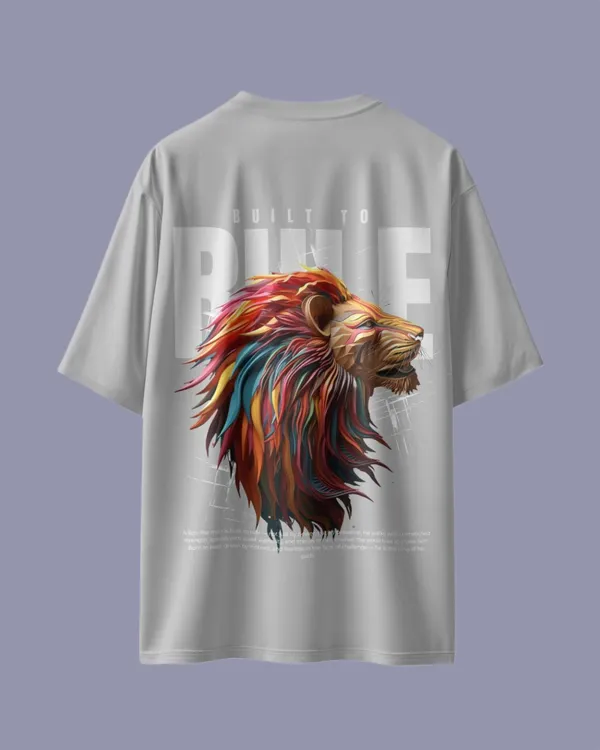 Fujju_Built_To_Rise_Gray_Oversized_T_Shirt_300_Gsm_100_Cotton