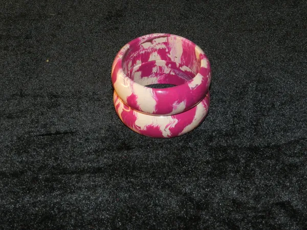 Pink_And_White_Resin_Bangles_For_Women__(pack_of_two_pieces)