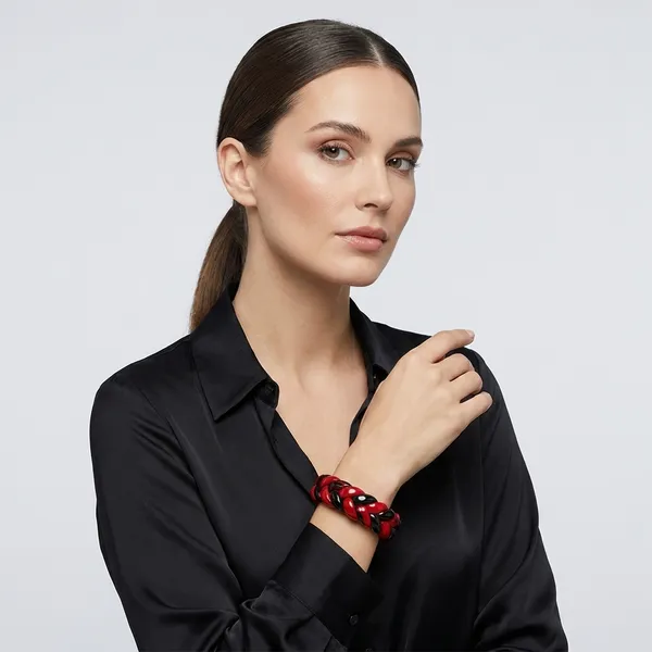Pack_of_5_Red_And_Black_Wax_Single_Hand_Bangles_For_Women