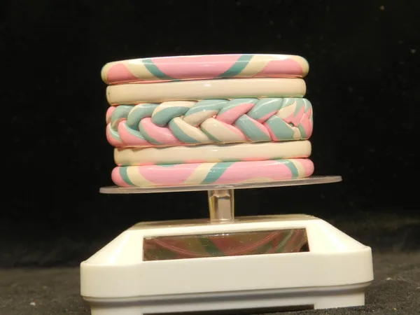 Pack_of_5_Pink_And_Mint_And_White_Silicone_Single_Hand_Bangles_For_Women