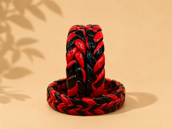 Pack_of_5_Red_And_Black_Wax_Single_Hand_Bangles_For_Women