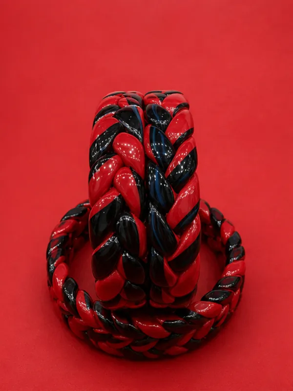 Pack_of_5_Red_And_Black_Wax_Single_Hand_Bangles_For_Women