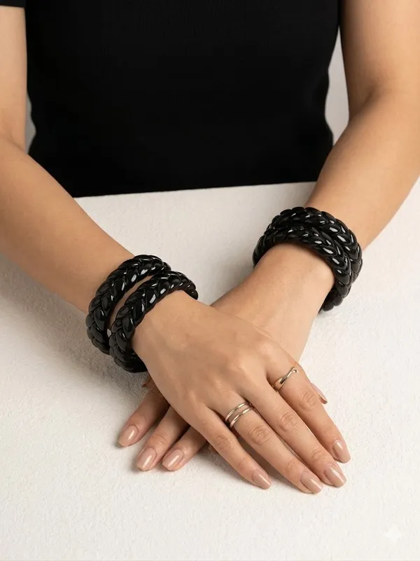 Pack_of_2_Black_Braided_Rope_Bangles_For_Women