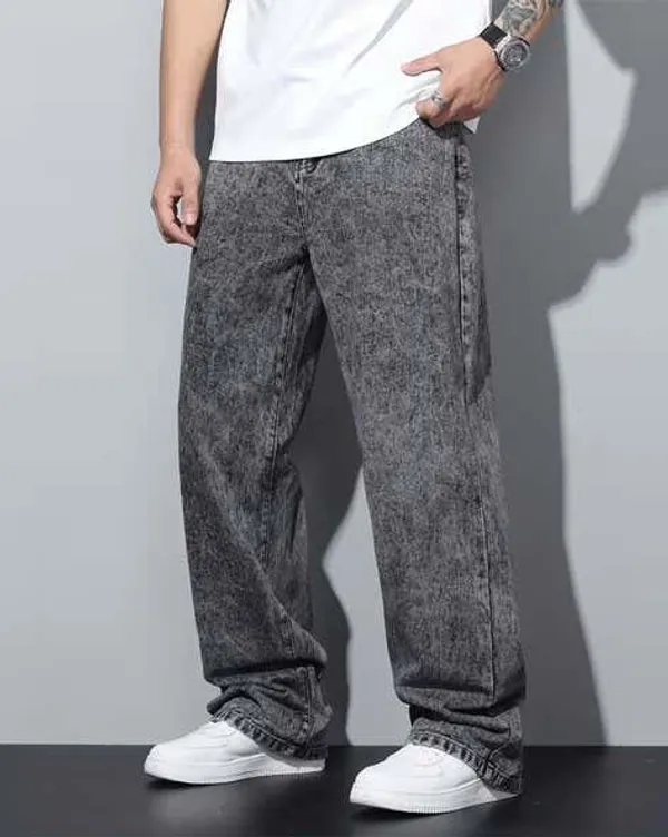 Grey_Acid_Wash_Denim_Baggy_Fit_Jeans_For_Men