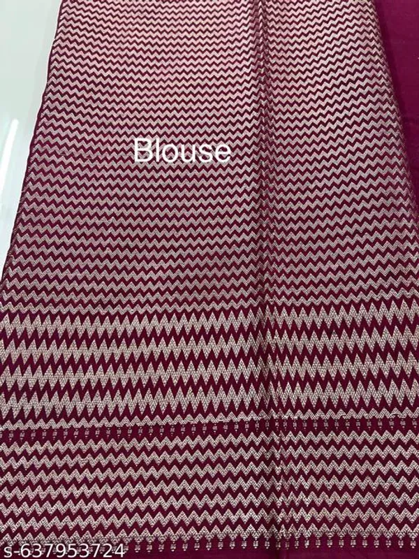 Wine_Banarasi_Silk_Saree_With_Rich_Pallu_&_Blouse_Piece