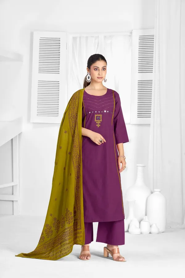 Purple_Pure_Cotton_Premium_Kurta_Sets_For_Women