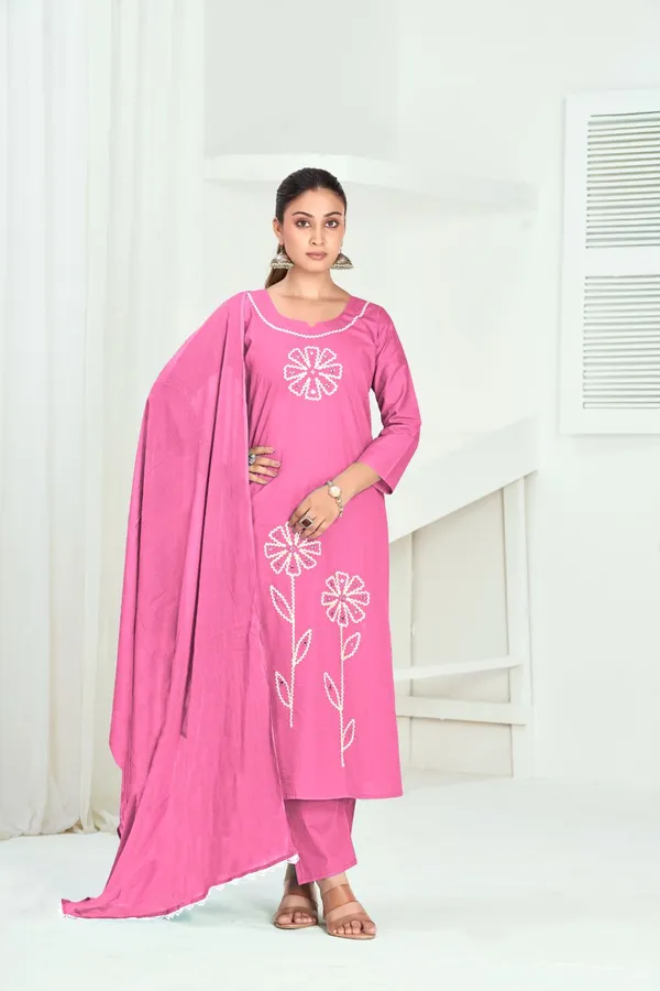 Pink_Pure_Cotton_Premium_Kurta_Sets_For_Women