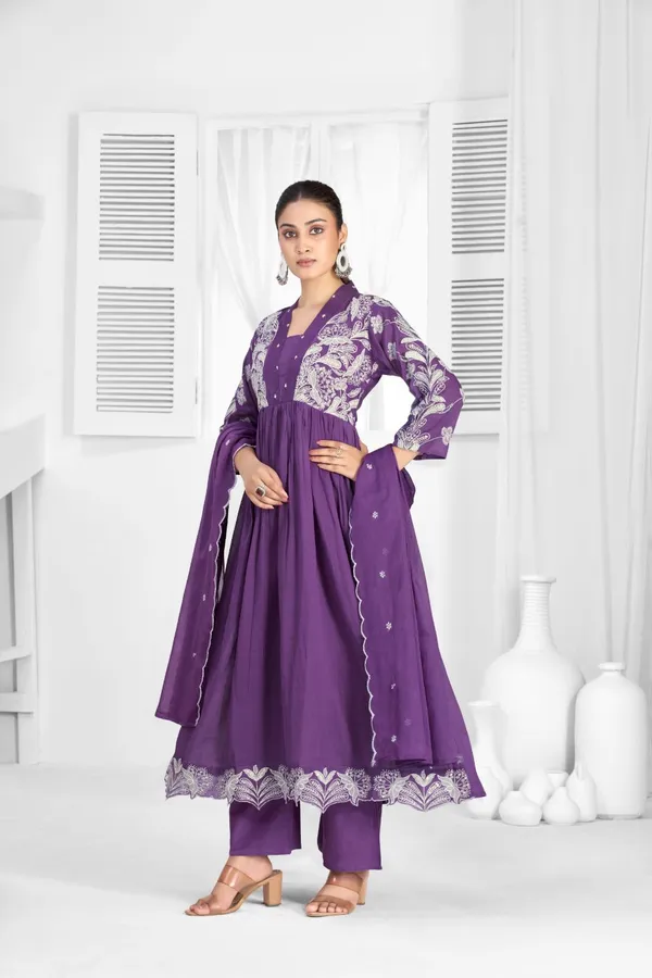 Purple_Mul_Cotton_Premium_Kurta_Sets_For_Women