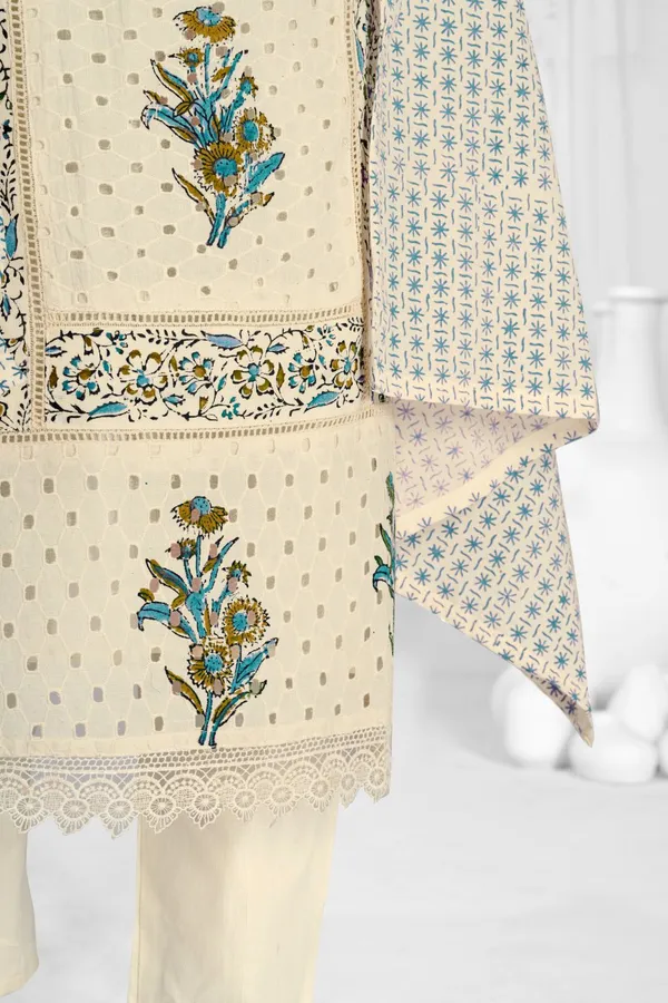 Cream_Pure_Cotton_Premium_Kurta_Sets_For_Women