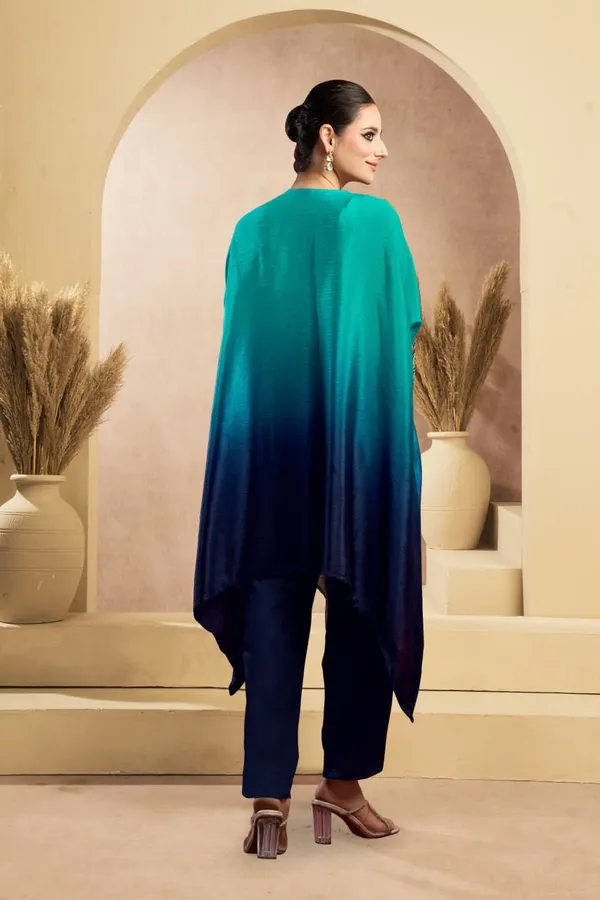 Blue_And_Black_Chinon_Premium_Kurta_Sets_For_Women