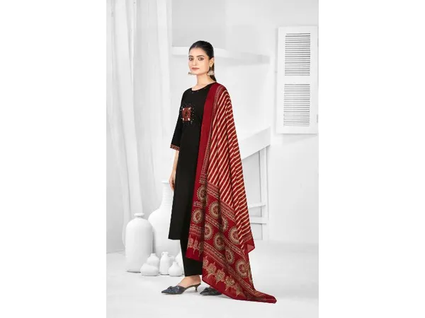 Black_Pure_Cotton_Premium_Kurta_Sets_For_Women