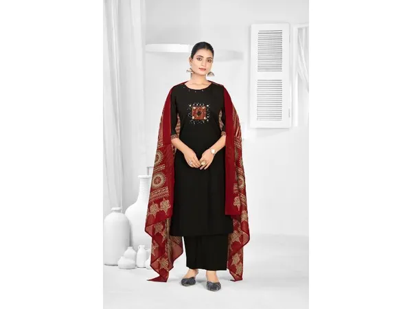 Black_Pure_Cotton_Premium_Kurta_Sets_For_Women