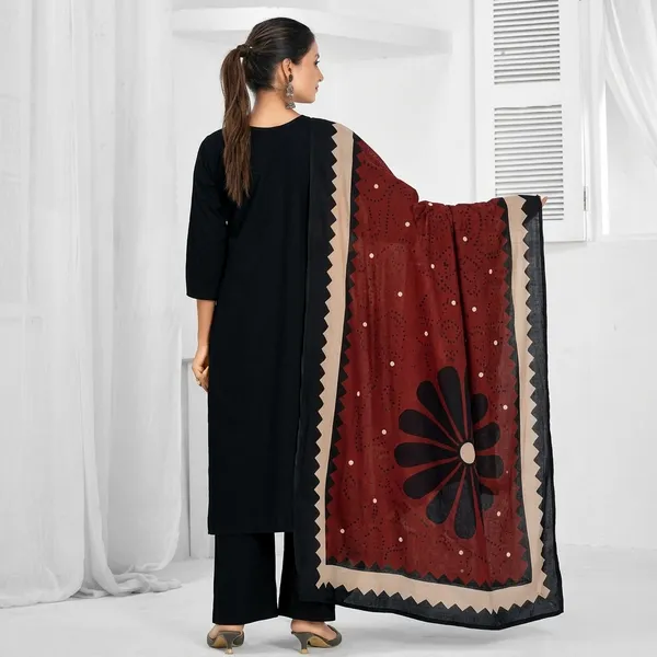 Black_Pure_Cotton_Premium_Kurta_Sets_For_Women
