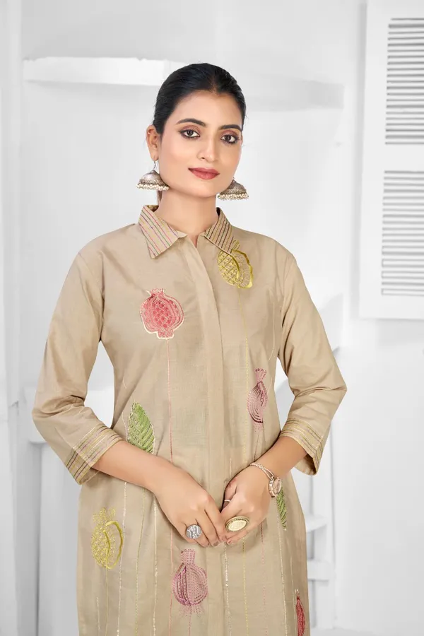 Beige_Pure_Cotton_Premium_Co_Ord_Set_For_Women