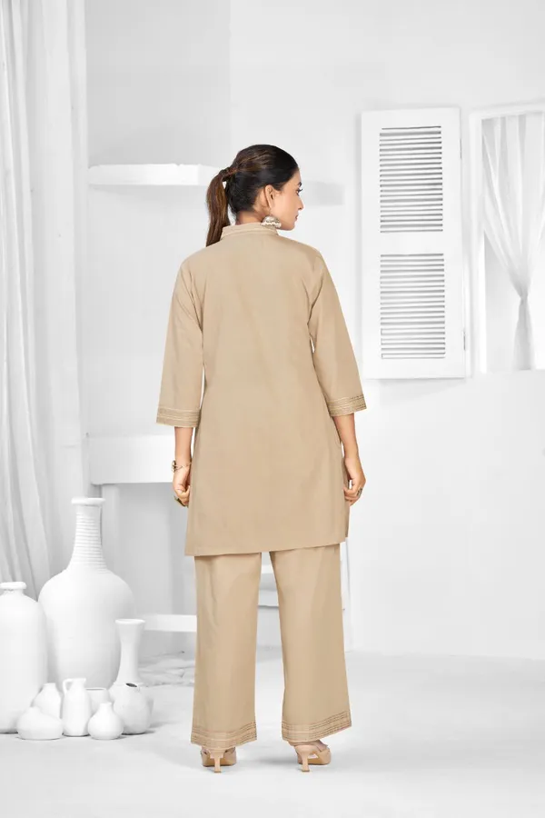 Beige_Pure_Cotton_Premium_Co_Ord_Set_For_Women