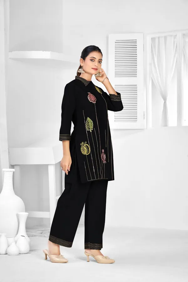 Black_Pure_Cotton_Premium_Co_Ord_Set_For_Women