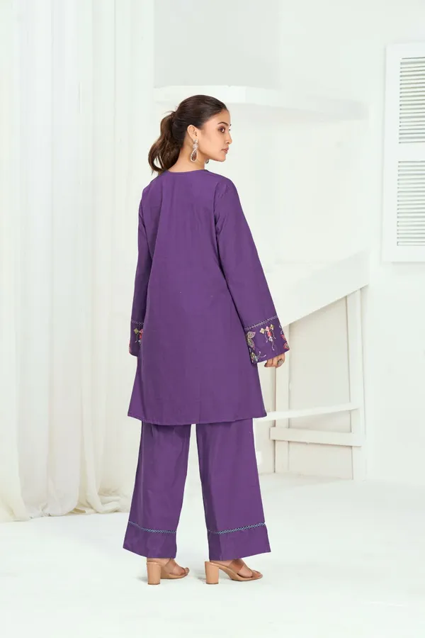Purple_Pure_Cotton_Premium_Co_Ord_Set_For_Women