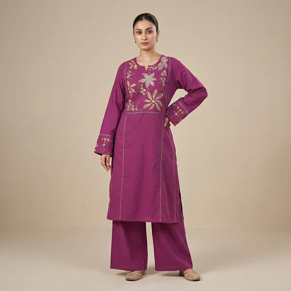 Mauve_Pure_Cotton_Premium_Co_Ord_Set_For_Women