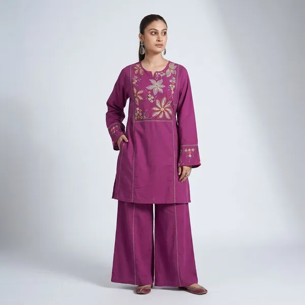 Mauve_Pure_Cotton_Premium_Co_Ord_Set_For_Women