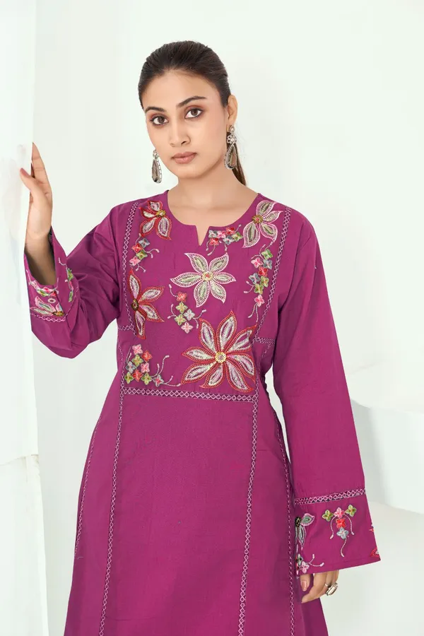Mauve_Pure_Cotton_Premium_Co_Ord_Set_For_Women