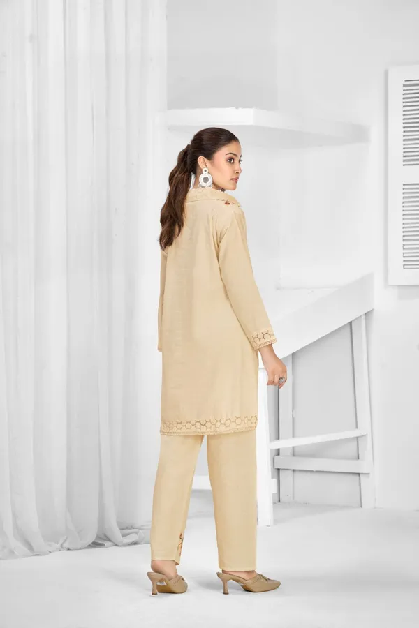 Cream_Pure_Cotton_Premium_Co_Ord_Set_For_Women