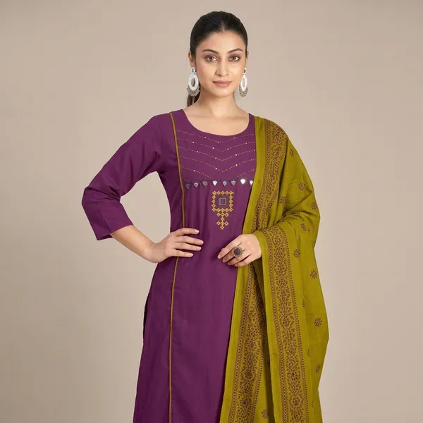 Purple_Pure_Cotton_Premium_Kurta_Sets_For_Women