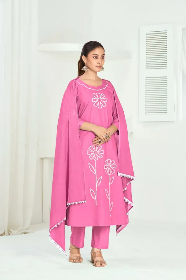 Pink_Pure_Cotton_Premium_Kurta_Sets_For_Women