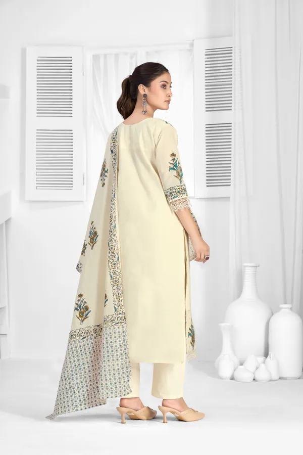 Cream_Pure_Cotton_Premium_Kurta_Sets_For_Women