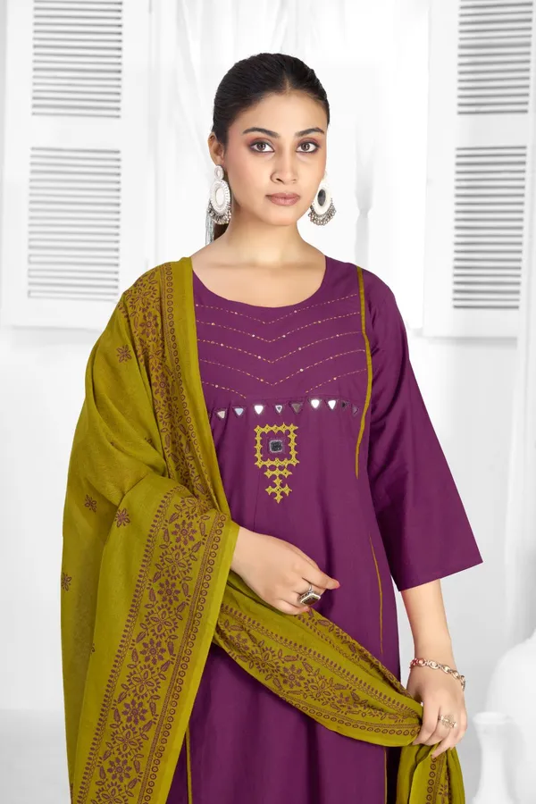 Purple_Pure_Cotton_Premium_Kurta_Sets_For_Women