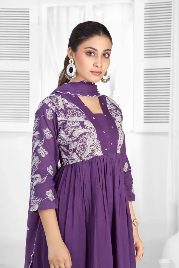 Purple_Mul_Cotton_Premium_Kurta_Sets_For_Women