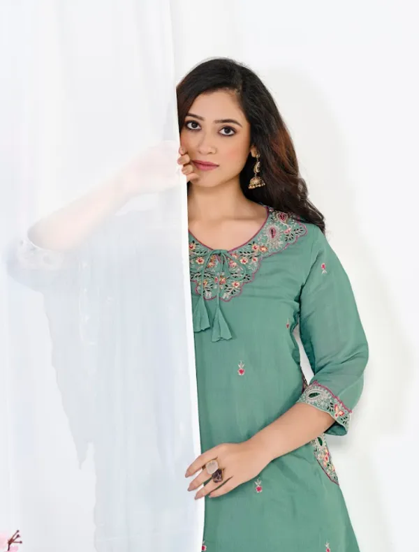Sea_Green_Chanderi_Silk_Premium_Kurta_Sets_For_Women