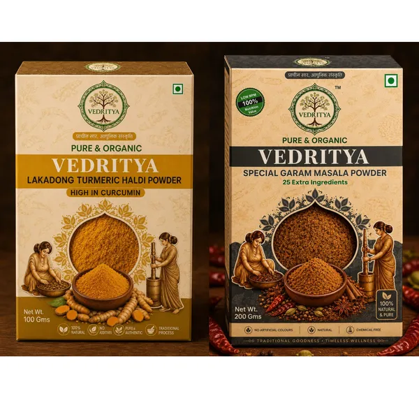 Pack_Of_4_Combo_of_Vedritya_Garam_Masala_Powder_And_Lakadong_Turmeric_Powder_