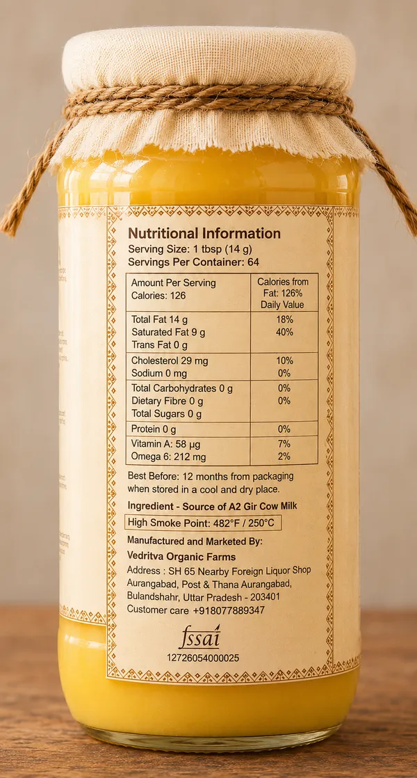 Vedritya_A2_Gir_Cow_Ghee(500gram)