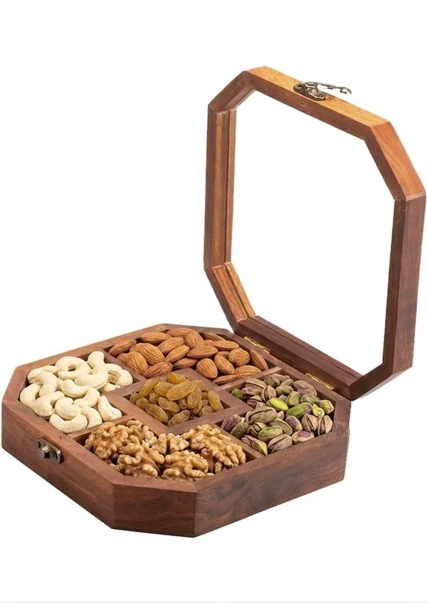 Wooden_Dry_Fruit_Box_with_Glass_Lid_|_5_Section_Multipurpose_Storage_Organizer_for_Dry_Fruits,_Nuts,_Spices_|_Handcrafted_Wooden_Gift_Box_for_Home,_Dining_&_Festive_Gifting