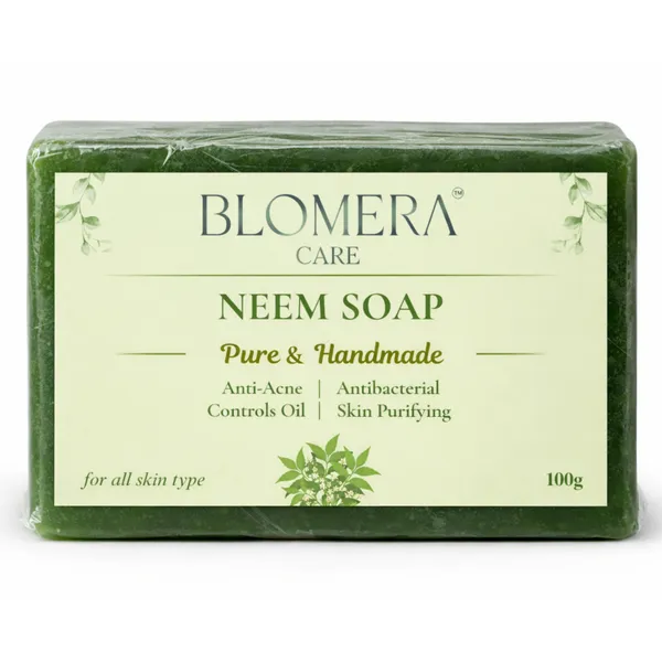 Blomera_Care_Neem_Soap_-_Pure_&_Handmade_Anti-Acne_Antibacterial_Soap_(100g)_-_Pack_of_3