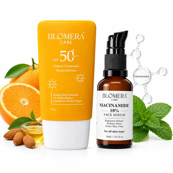 Blomera_Care_Glow_&_Protect_Duo_–_Vitamin_C_Sunscreen_+_Niacinamide_Serum