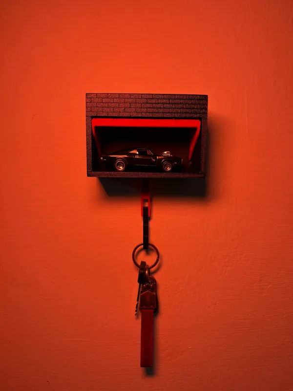 Multicolour_3D_Car_Garage_Key_Holder_|1:64_Cars_Wall-Mounted_Key_Holder_|_Mini_Car_Display_&_Organizer_For_Keys,_Garage_(Car_Not_Included)