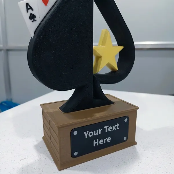 Black_Customizable_Spade_Trophy_With_Star_Accent
