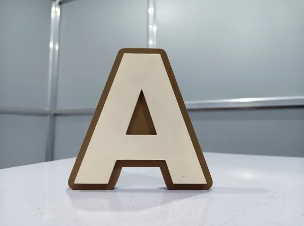 Cream_And_Brown_Decorative_3D_Letter_A_-_Cream_&_Brown_Standing_Alphabet_Showpiece