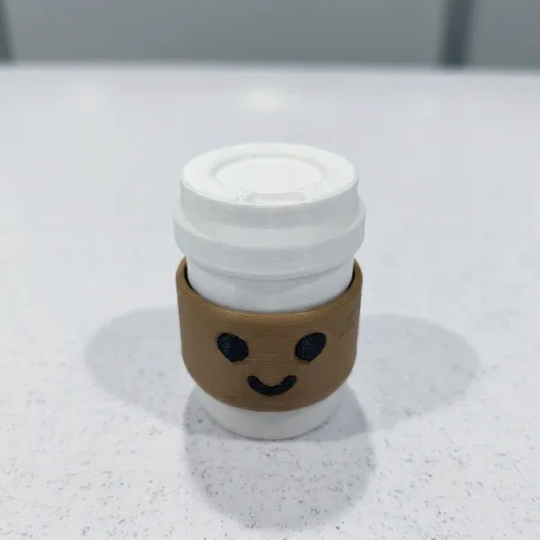 White_And_Brown_Miniature_Starbucks_Coffee_Cup_Decorative_Item_With_Smiley_Face