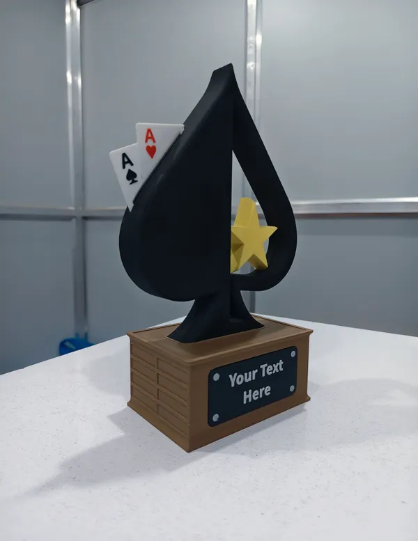 Black_Customizable_Spade_Trophy_With_Star_Accent