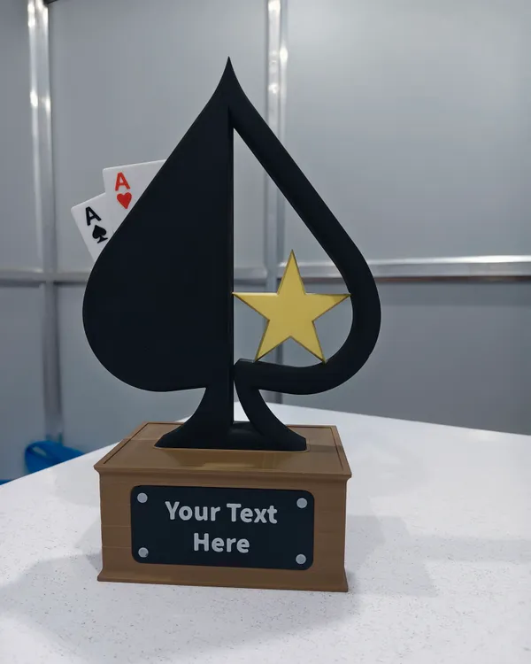 Black_Customizable_Spade_Trophy_With_Star_Accent