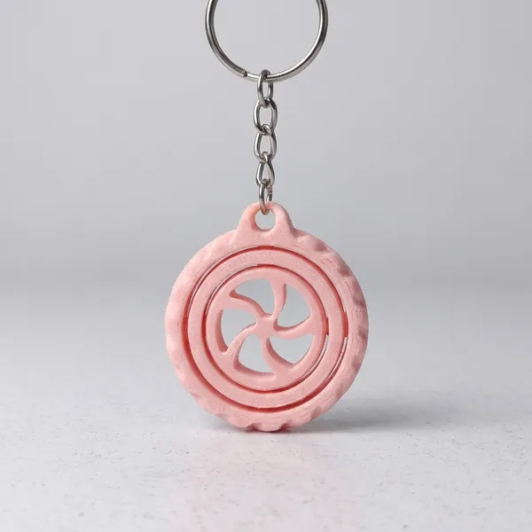 Light_Pink_Wheel_Design_Keychain_With_Hidden_Compartment