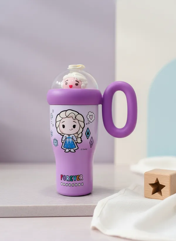 Purple_Stainless_Steel_Elsa_Frozen_Water_Bottle_For_Kids
