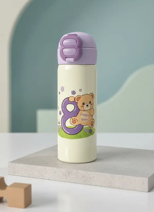 Off_White_Stainless_Steel_Teddy_Bear_Insulated_Water_Bottle_For_Kids