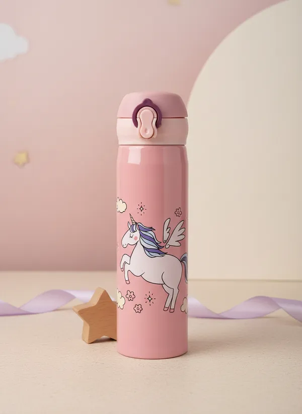 Pink_Stainless_Steel_Unicorn_Insulated_Water_Bottle_For_Kids