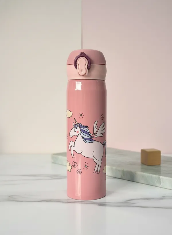 Pink_Stainless_Steel_Unicorn_Insulated_Water_Bottle_For_Kids